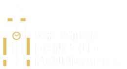 Greater Denfeld Foundation white and gold logo